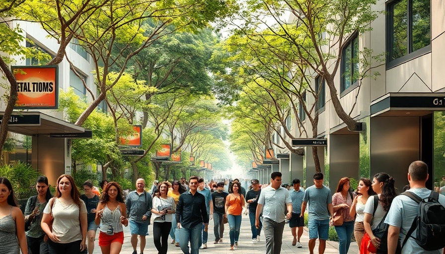 Boca Raton City Hall campus redevelopment showcasing vibrant pedestrian area.