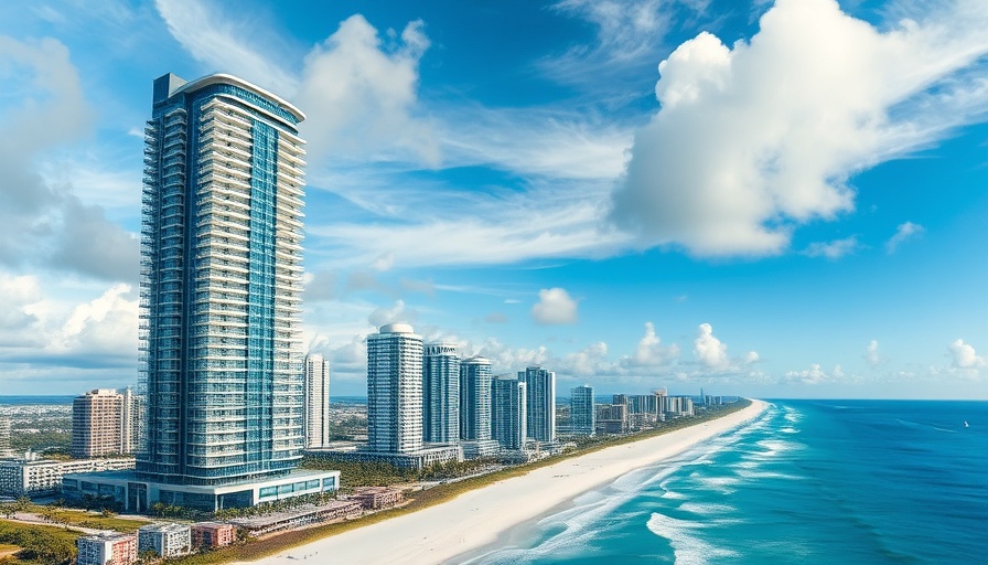 Ritz-Carlton Residences Sunny Isles Beach scenic view of modern high-rise.