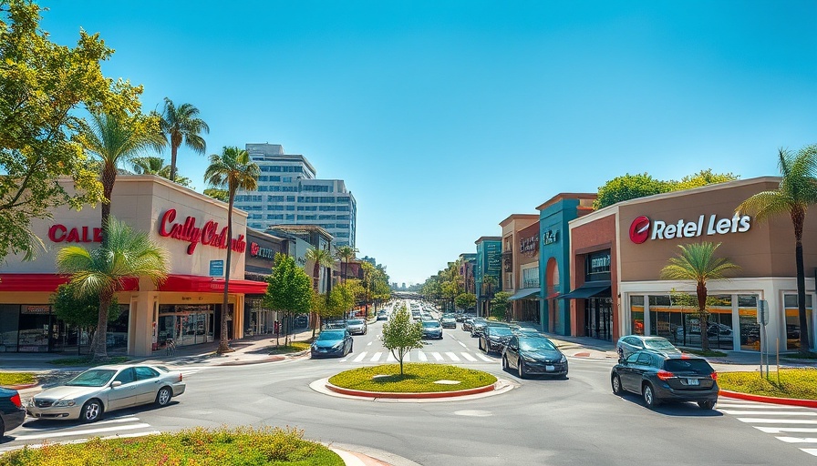 Retail center with Aldi and Chick-fil-A in West Kendall viewed from above.