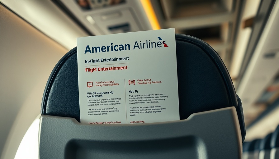 American Airlines in-flight entertainment brochure promoting Wi-Fi trial.