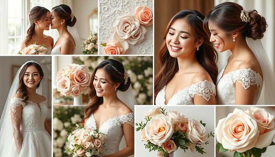 Elegant bridal collage for the Ultimate Bridal Pampering Guide.