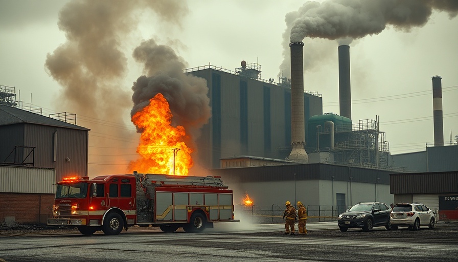 Firefighting at incinerator with smoke, relevant to Florida lawmakers bill.