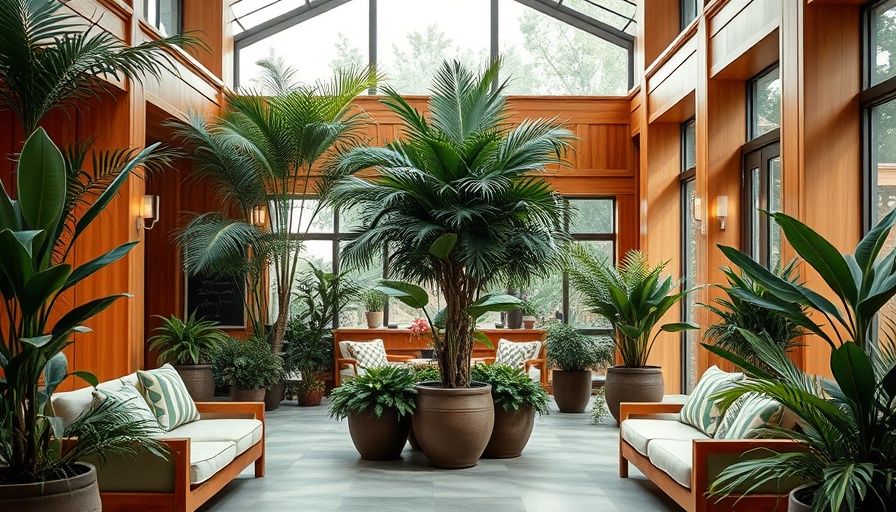 Lush interior at Aba Restaurant Bal Harbour before closing.