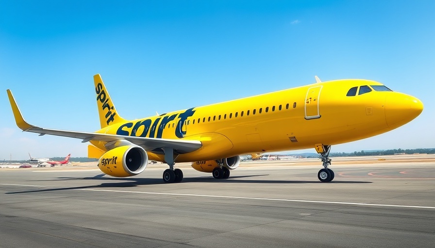 Spirit Airlines airplane on runway as airline emerges from bankruptcy.