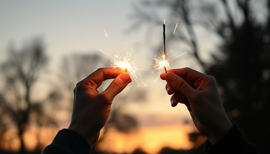 Hands holding sparklers in dusk, Celebration of Life Ideas.