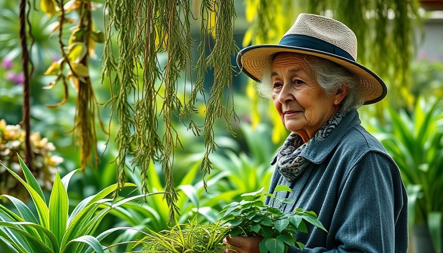 Elderly woman gardening, highlighting warning signs of Alzheimer's