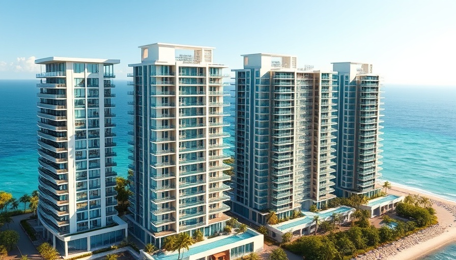 Modern high-rise condos showcasing Palm Beach County condo sales.