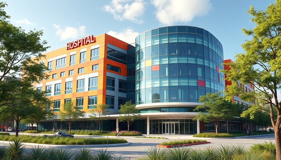 Johns Hopkins All Children's Hospital expansion, modern design with a colorful facade.