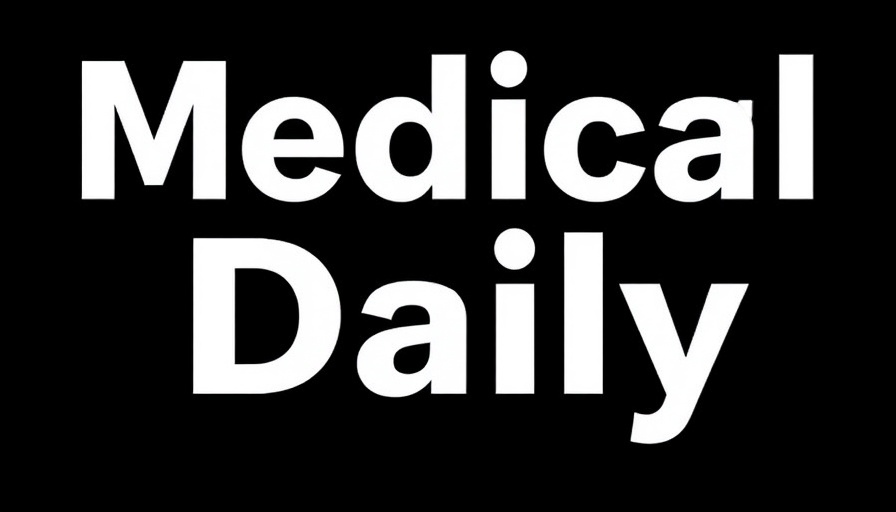 Logo of Medical Daily with bold text on black background.
