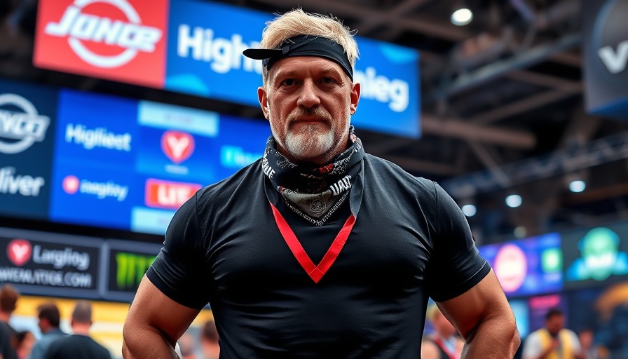 Hulk Hogan at a media event in black attire.