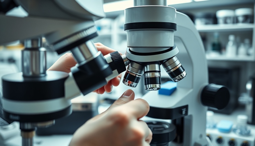 Microscope in lab used for RNA sequencing applications in Florida.