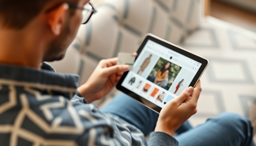 Online shopping on tablet with credit card in hand