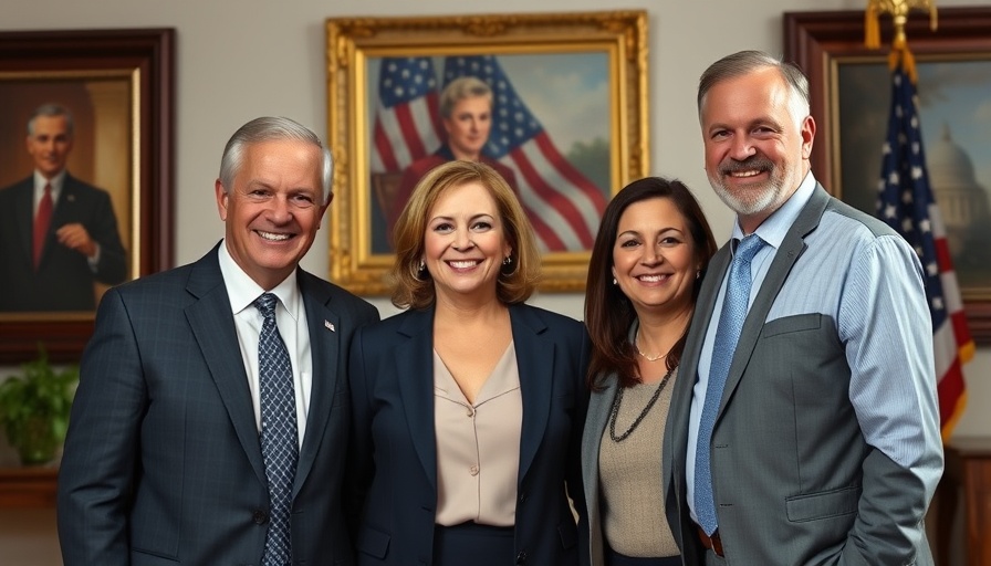 Paul Renner Gubernatorial Run promotional image featuring family.