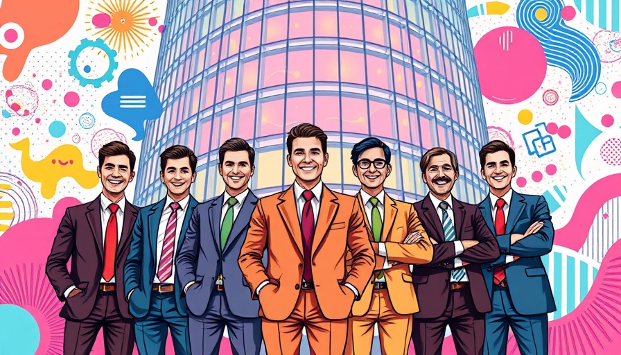 Group of businessmen in front of a building, related to Boca Raton construction loan.