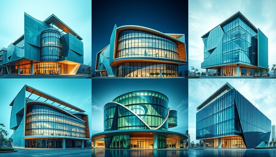 Collage of Fort Lauderdale new city hall proposals showcasing diverse designs.