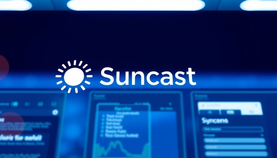 Suncoast Searchlight logo on modern digital interface