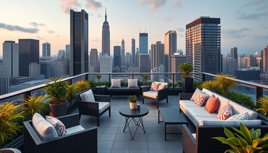 Elegant hotel rooftop terrace overlooking skyline, highlighting hotel loyalty programs trends.