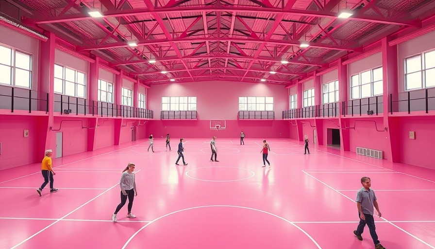 Vibrant indoor sports facility highlighting commercial real estate growth in Florida.