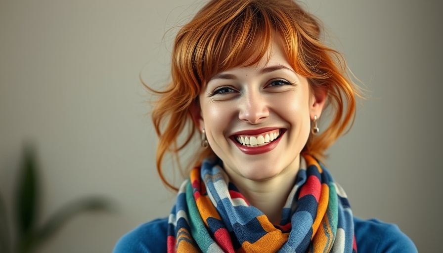 Smiling woman in blue top and scarf, Transform Your Life with Shelly Lefkoe