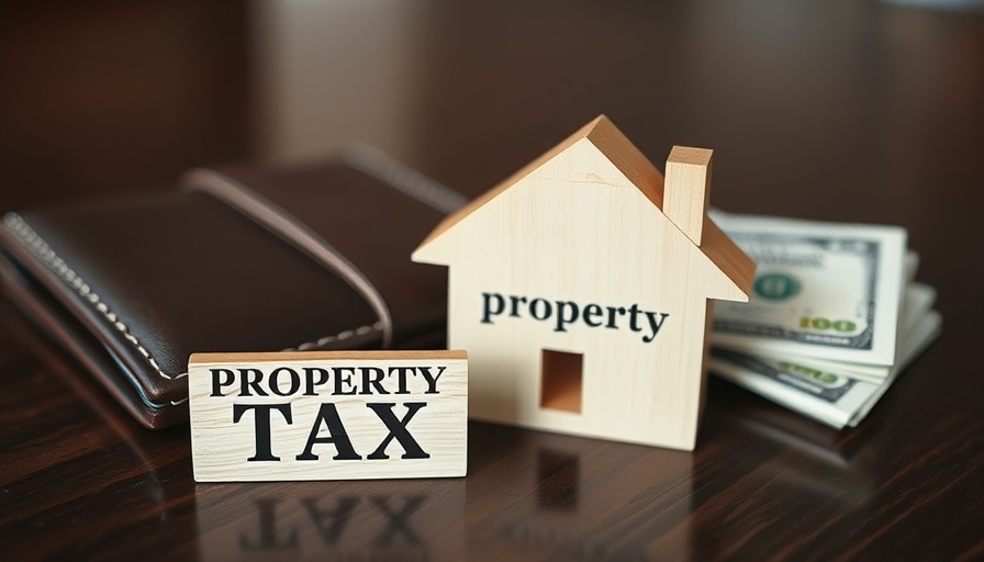 Florida property tax cuts represented by house cutout and money on table
