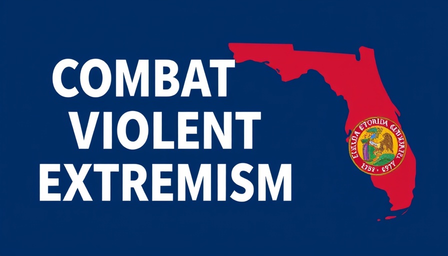 Combat Violent Extremism Portal banner with Florida map and emblem.