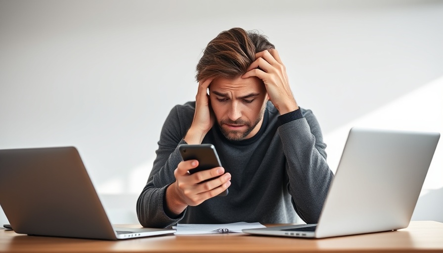 Overwhelmed person in office setting, navigate burnout Florida.