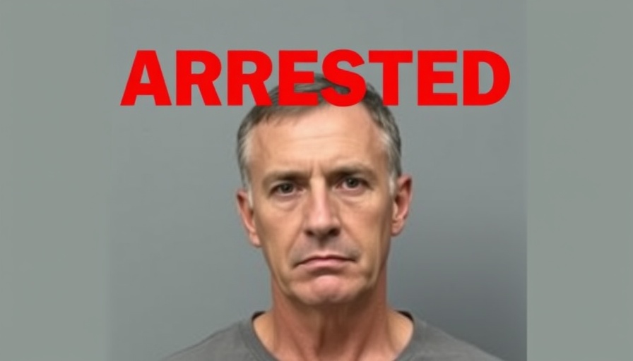 Florida vehicle theft arrests: man with 'ARRESTED' sign.