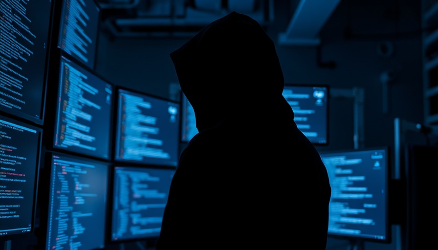 Hooded figure in a cyber environment focusing on digital security goals.