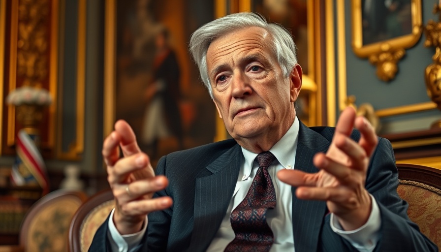 Trump discussing Gaza peace deal in an ornate room.