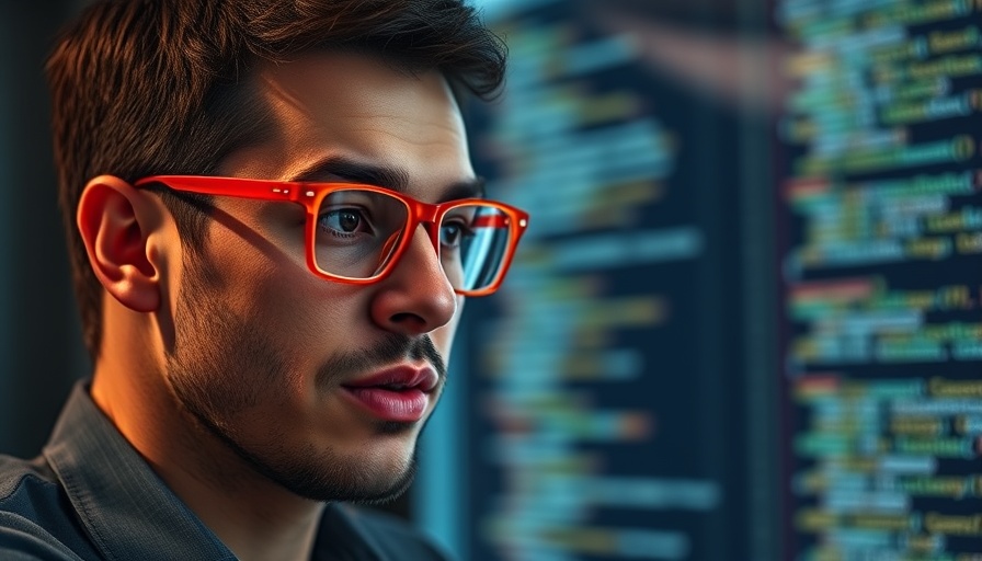 Focused software developer explaining LLM app in Python.