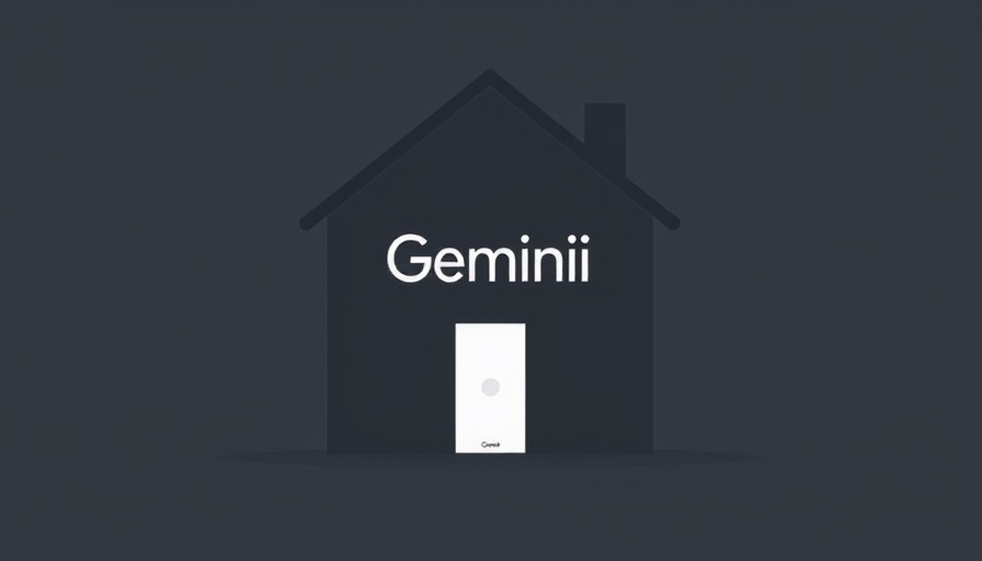 Gemini Smart Home Technology illustration with Google branding.