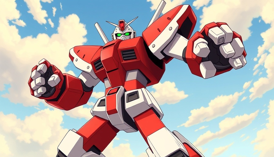 NITRO GEN OMEGA robot in dynamic cartoon style action.