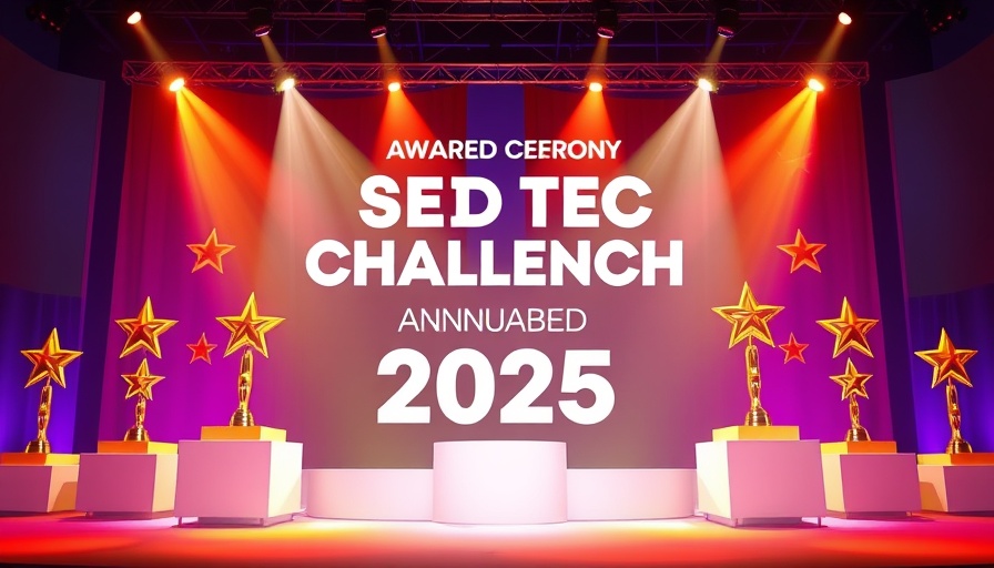 Africa Deep Tech Challenge 2025 winners banner with podiums and stars.