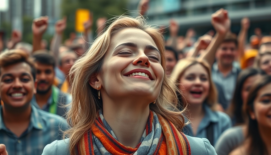 Maria Corina Machado Nobel Peace Prize hopeful amidst cheering crowd.