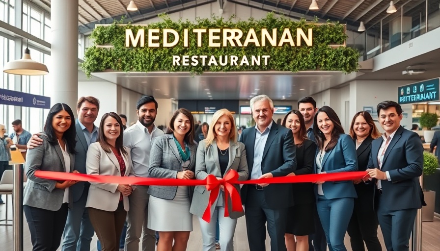 Opening ceremony for Mediterranean Fast-Casual Dining at LaGuardia.