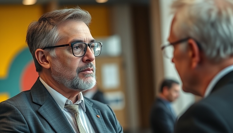 Middle-aged man in conversation about Gaza ceasefire monitoring.