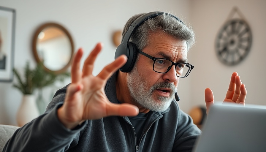 Man discussing AI manifold concepts on a podcast