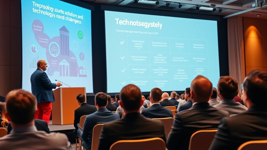 Speaker discussing cross-border payments in Africa at tech conference