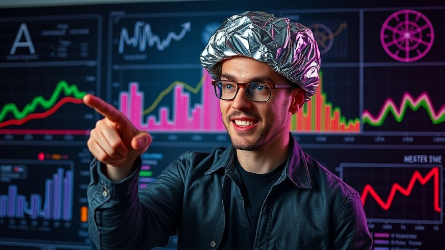 Biometrics and privacy inquiry with individual in tinfoil hat pointing.