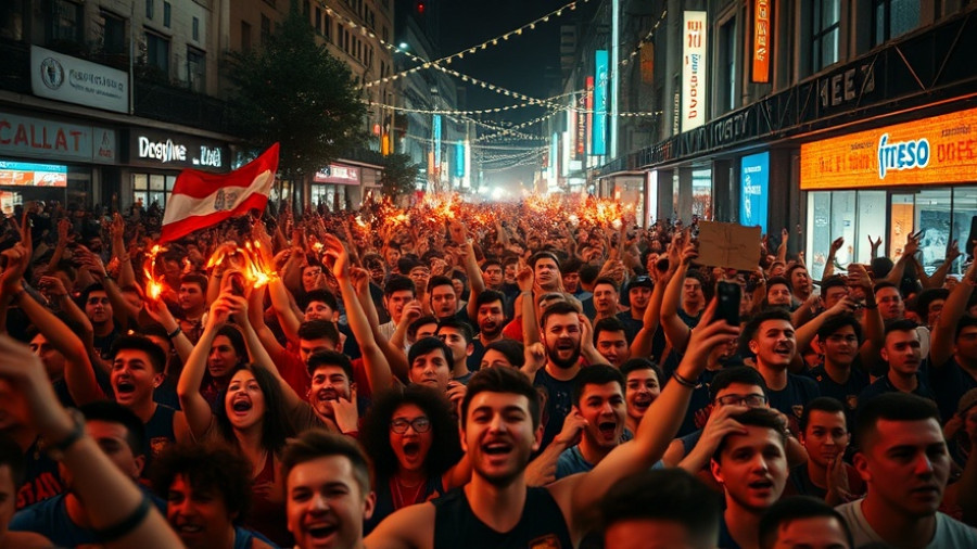 Maccabi Tel Aviv fans gather energetically with flares in the UK.