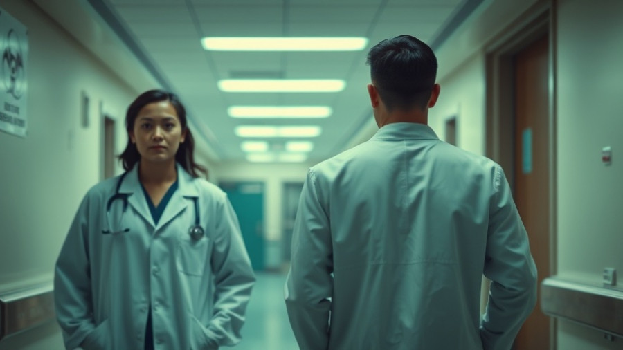 Biohazard warning in hospital, highlighting invasive fungal infections risk.