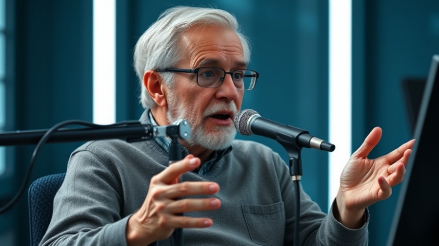 Elderly man discussing Neanderthal DNA impact on modern health.