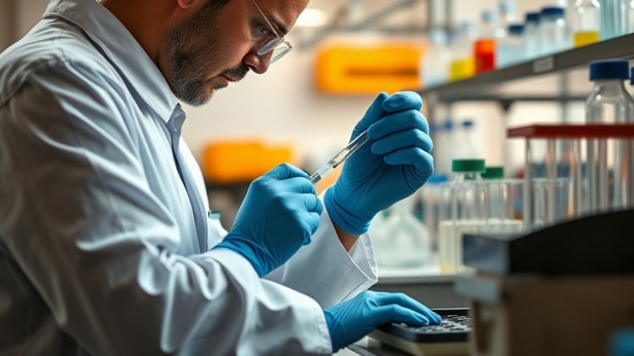 Researcher using pipette in lab - living computers technology