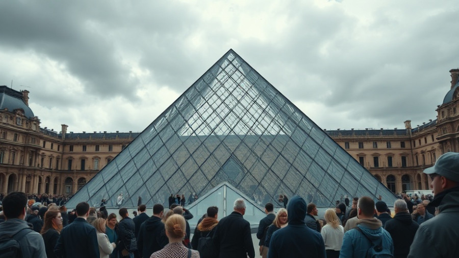 Louvre heist aftermath draws crowds; tourists gather outside pyramid