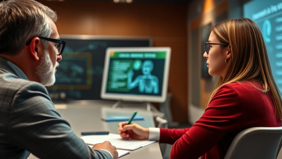 Hybrid Retrieval Strategies in AI in presentation setting with digital notes.