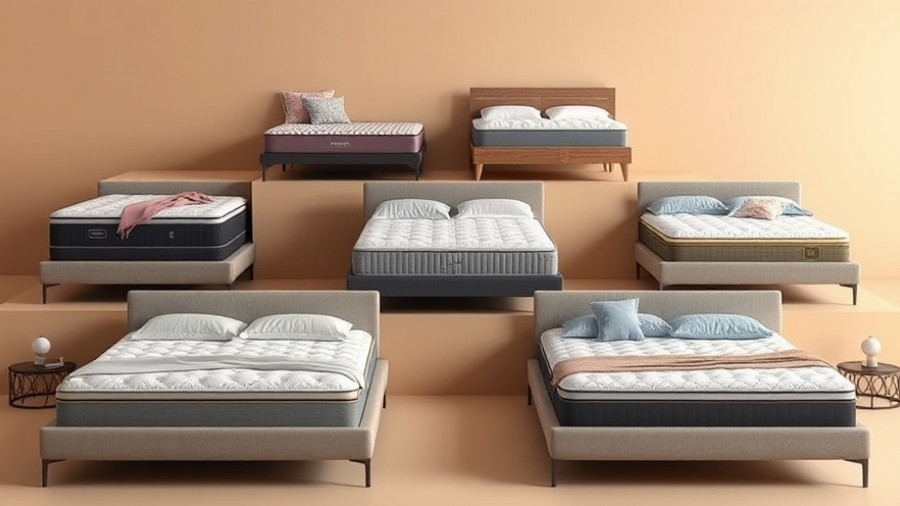 Modern mattresses on stylish frames for Early Black Friday mattress deals.