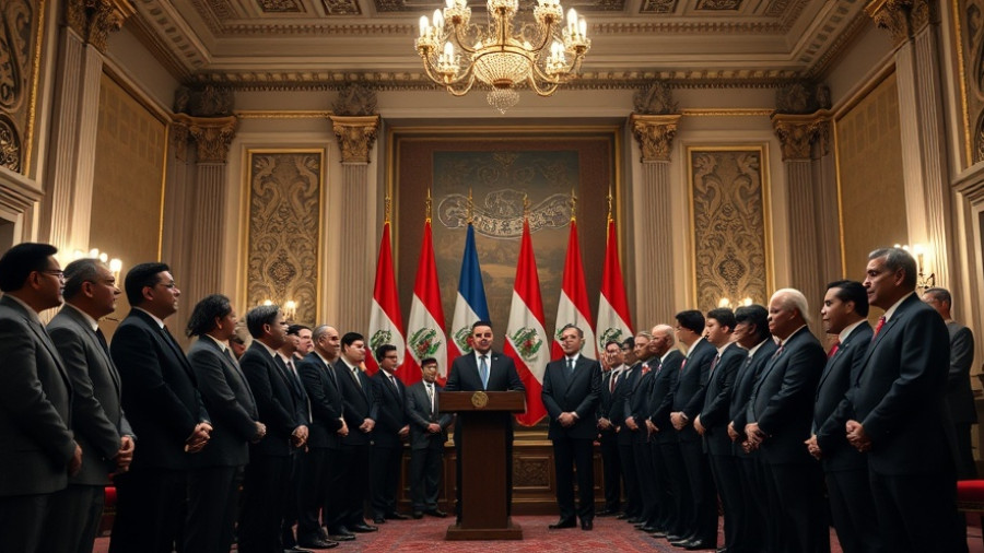 Officials announcing Peru state of emergency due to rising crime.