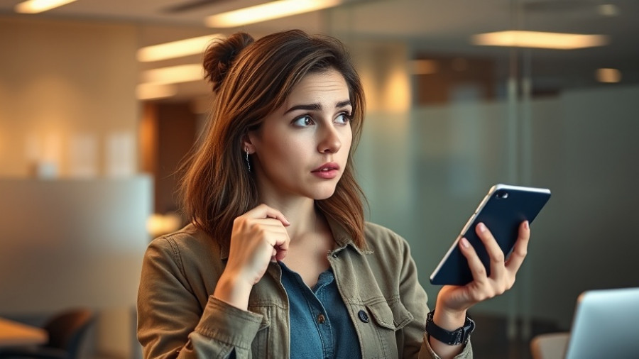 Puzzled young developer explaining code in modern office.