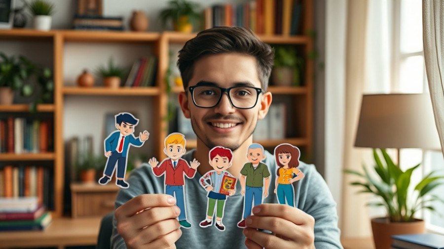 Productivity and goal setting demo with animated characters in home office.