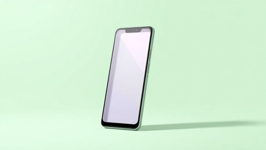 Minimalist foldable phone illustration by Google Pixel 10 Pro Fold.
